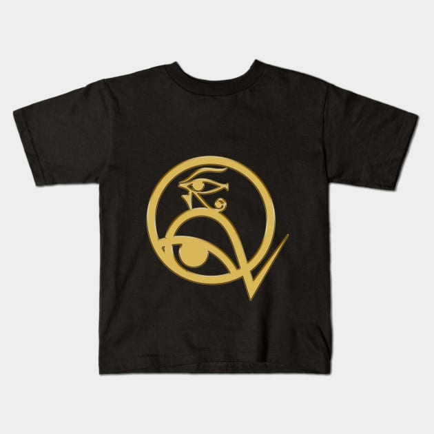 Eye of Horus/Ra GOLD Kids T-Shirt by VISION2020